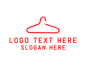 Clothes Hanger Fashion Logo