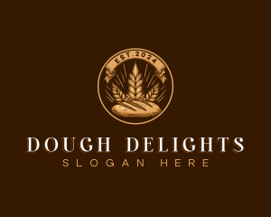 Dough - Wheat Bread Bakery logo design