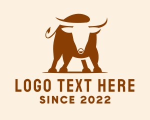 Ranch - Cattle Bull Ranch logo design