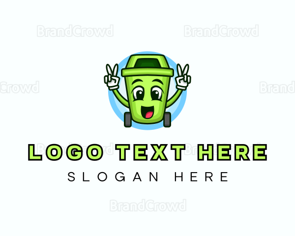 Trash Bin Garbage Logo