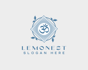 Yoga - Hinduism Yoga Om logo design