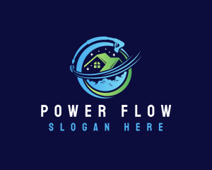 Power Wash Cleaning logo design