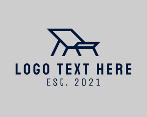 Home Furnishing - Beach Chair Furniture logo design