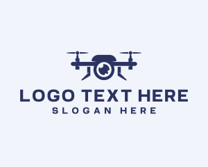 Courier - Drone Photography Videography logo design