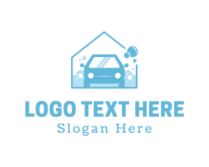 Car Cleaning - Car Wash Garage logo design