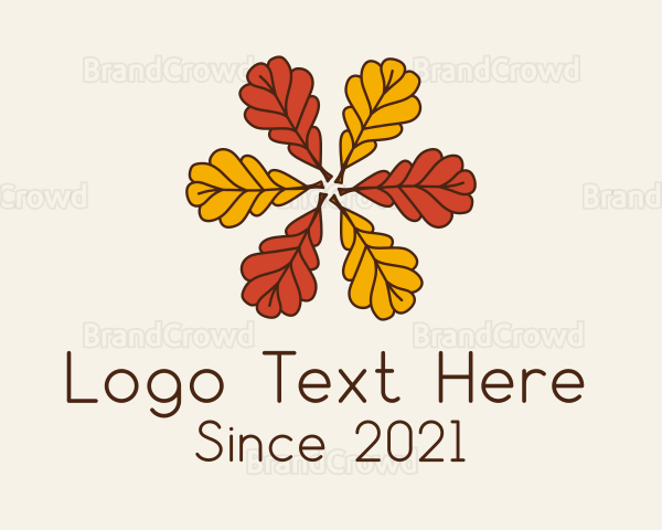 Dry Leaves Foliage Logo