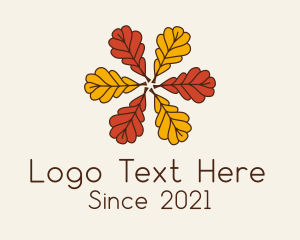 Nature Park - Dry Leaves Foliage logo design