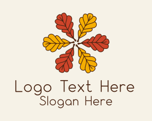 Dry Leaves Foliage Logo