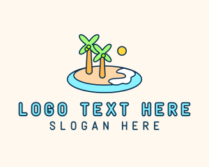 Filipino - Tropical Island Resort logo design