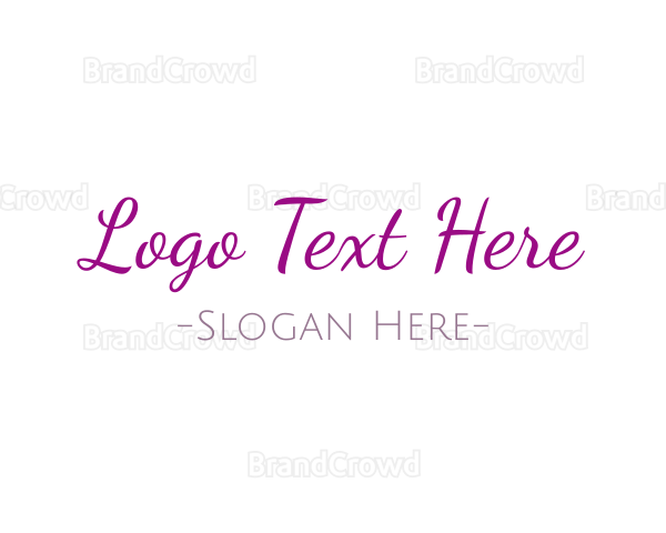 Casual Elegant Handwriting Logo