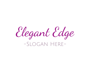 Sleek - Casual Elegant Handwriting logo design