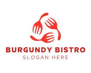 Restaurant Kitchen Fork logo design