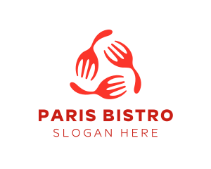 Restaurant Kitchen Fork logo design