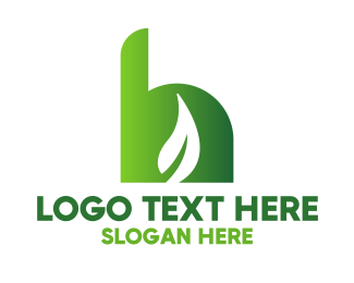 Gradient Leaf H Logo