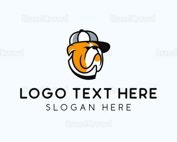 Cool Bulldog Pet Logo