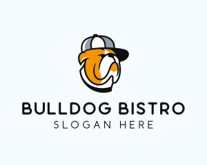 Cool Bulldog Pet  logo design