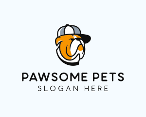 Cool Bulldog Pet  logo design