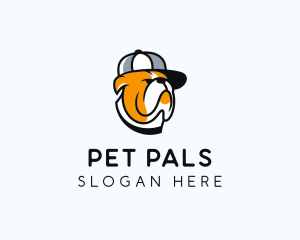 Cool Bulldog Pet  logo design