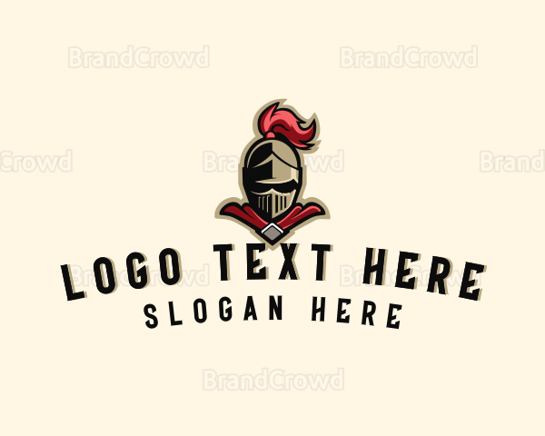 Medieval Knight Helmet Logo