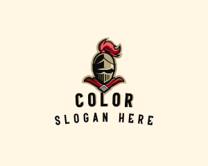 Medieval Knight Helmet Logo