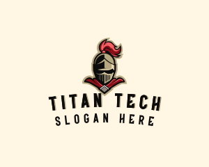 Titan - Medieval Knight Helmet logo design