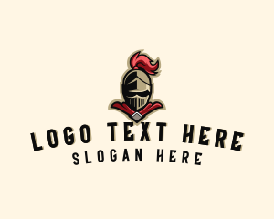 Medieval Knight Helmet Logo