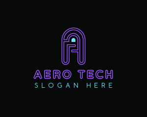 Arcade Game Neon logo design