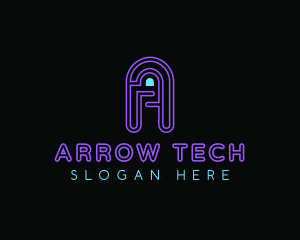 Arcade Game Neon logo design