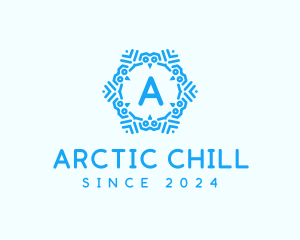 Frost - Cool Winter Snowflake logo design