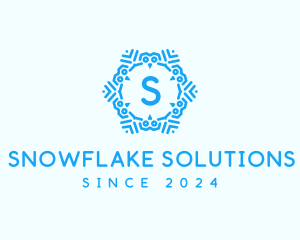 Winter - Cool Winter Snowflake logo design