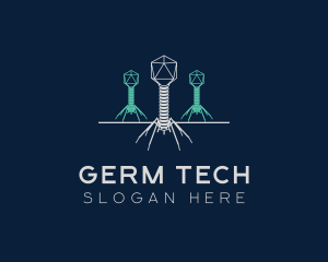 Virus Bacteria Organism logo design