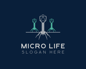 Bacteria - Virus Bacteria Organism logo design