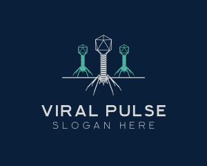 Virus - Virus Bacteria Organism logo design