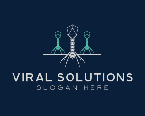 Virus - Virus Bacteria Organism logo design