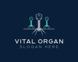 Virus Bacteria Organism logo design