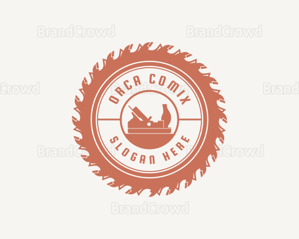 Circular Saw Woodworking Logo