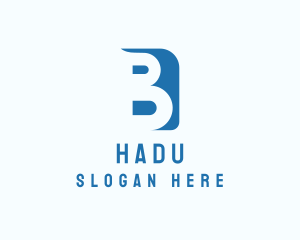App - Negative Space Letter B Business logo design