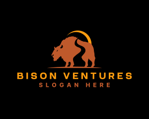 Wild Bison Path logo design