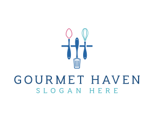 Kitchen Utensils Cooking logo design