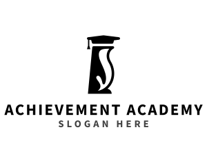 Graduation - Academic Penguin Graduate logo design