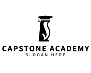 Graduation - Academic Penguin Graduate logo design