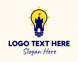 Workshop - Light Bulb Tower Fort logo design