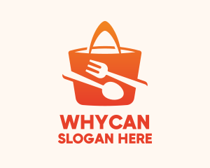 Take Out - Orange Bag Food logo design