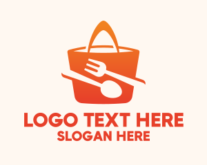 Orange Bag Food  Logo