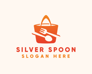 Orange Bag Food  logo design