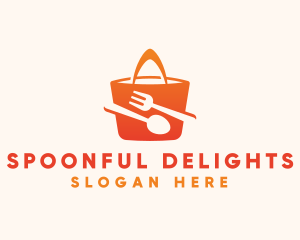 Orange Bag Food  logo design