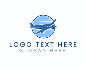 Aircraft - Jet Plane Travel logo design