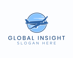 Fighter Plane - Jet Plane Travel logo design