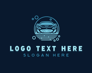 Automobile - Sedan Vehicle Car Wash logo design