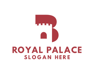 Palace - Castle Tower Letter B logo design